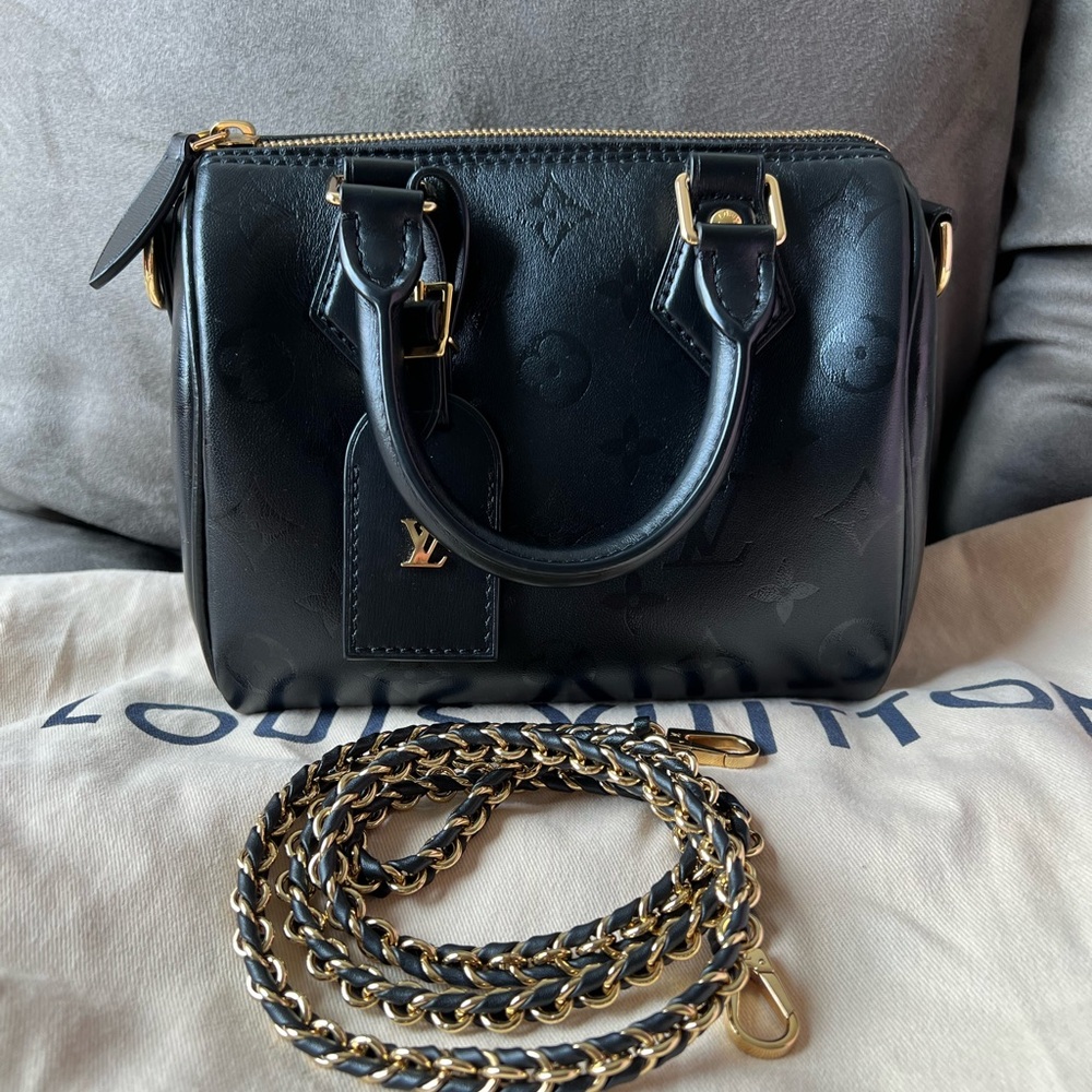 ❣️Final sale Authentic Louis Vuitton Speedy BB Ink Noir